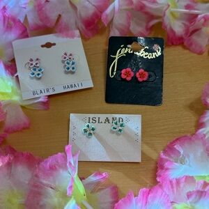 Beautiful Hawaiian earrings!  4 pairs YOU CHOOSE!